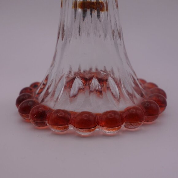 Vintage Pedestal Bowl with Flower Decoration - Picture 2 of 12